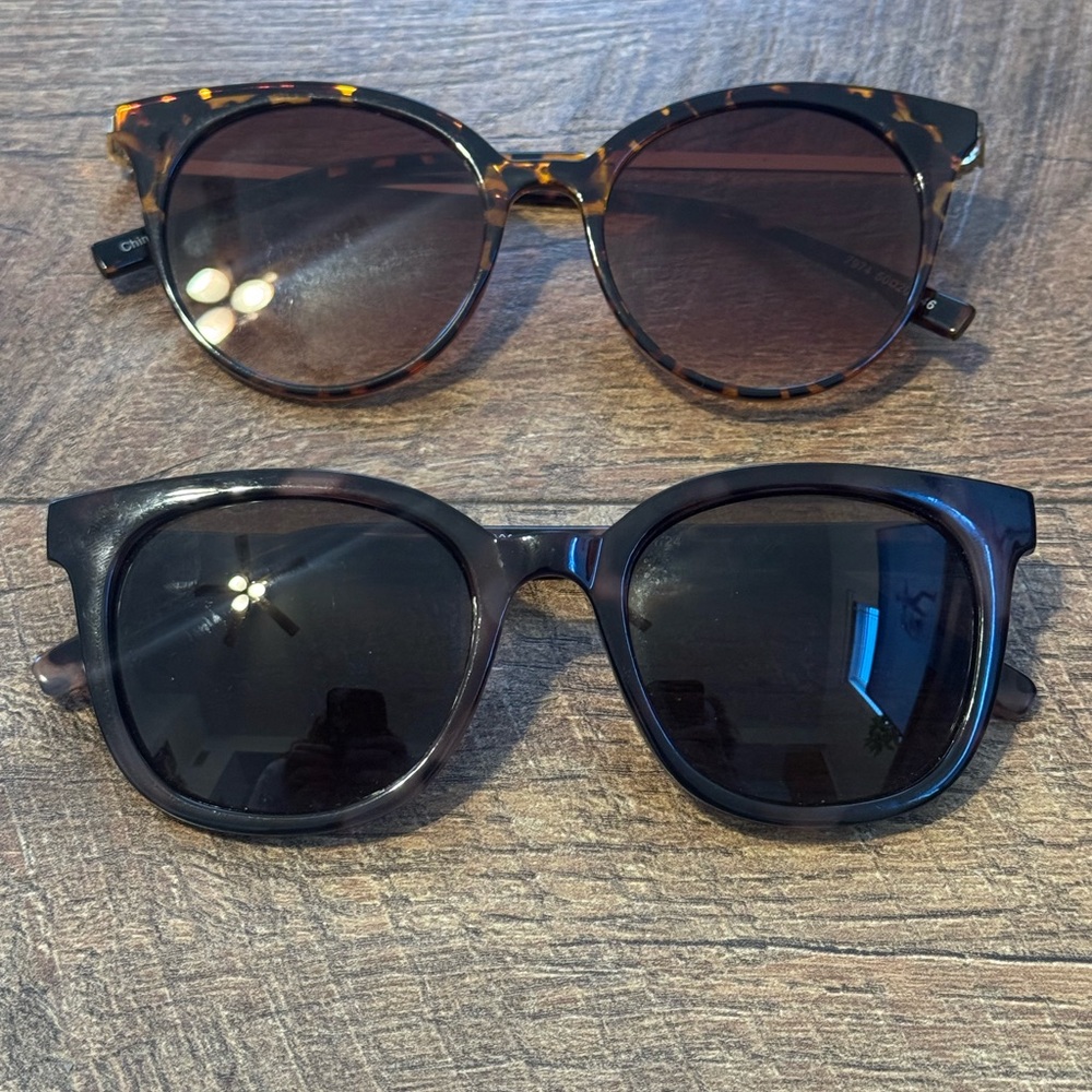 Set of 2 Tortoise Sunglasses